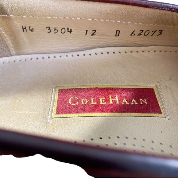 Men's Cole Haan Pinch Penny Loafers Burgandy Size 12 D - Picture 6 of 12